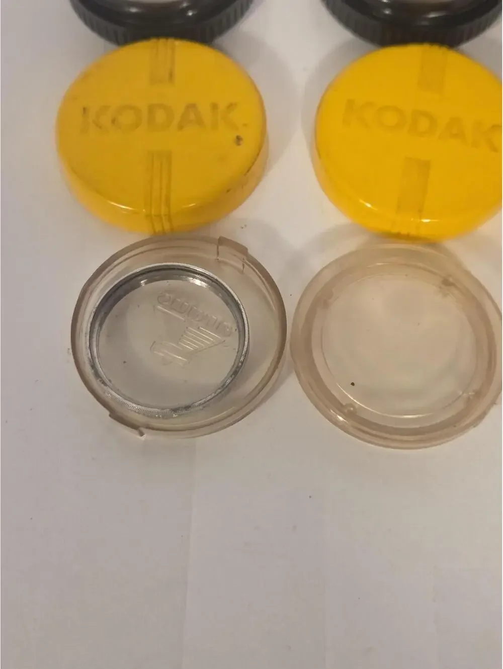 Vintage Kodak Lens Hood Series V Slip-On Circular Yellow Orange Filters USA